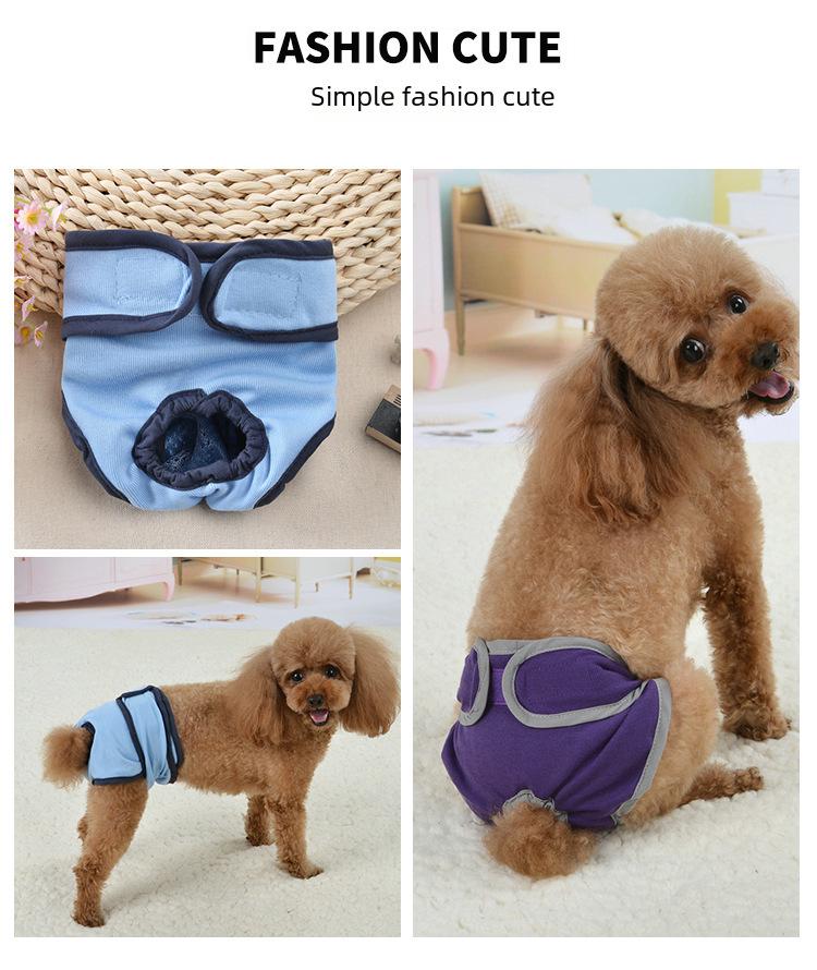 Гигиенические трусики на липучках для собак — защита от преследований во время менструации для крупных, средних и мелких пород