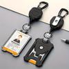 1pc Retractable Heavy Badge Reel with Id Badge Holder Tactical Id Card Holder Vertical ID Card Holder with Carabiner Key Chain Badge Reel.