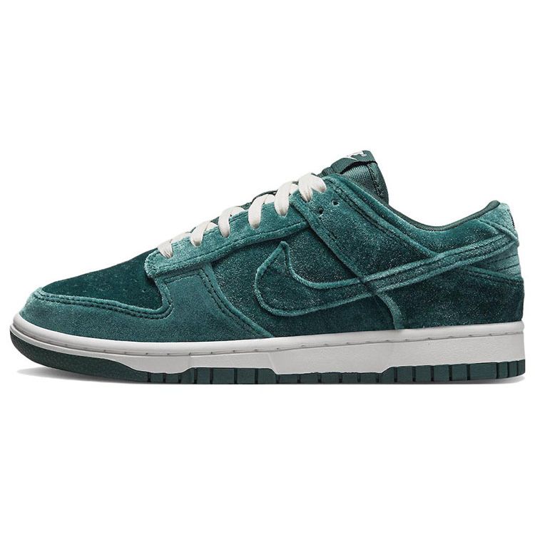 Nike Dunk Low Green Velvet Women Sneakers Teal Dark-Atomic-Teal Sail DZ5224-300