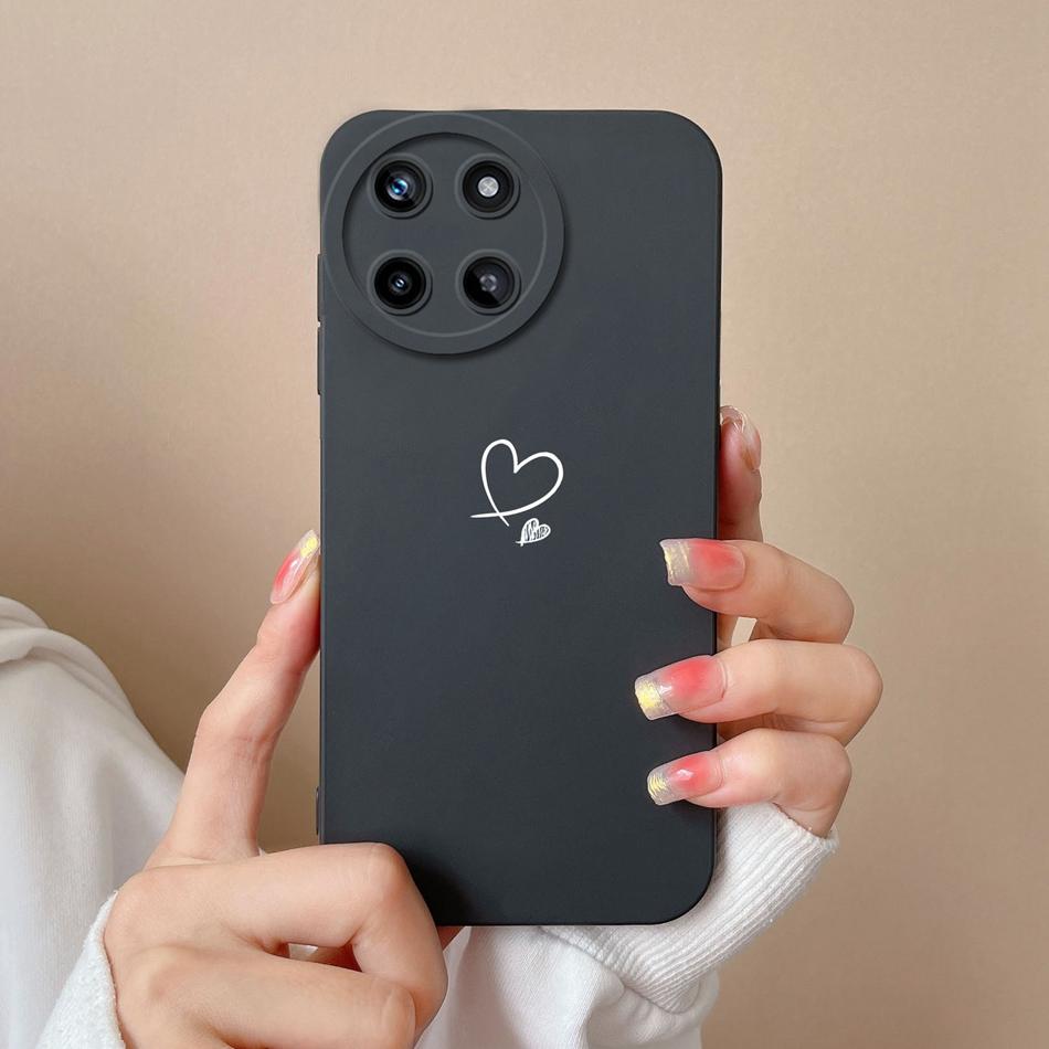 Для OPPO Realme 11 4G Чехлы для телефона Модный корпус Мягкий жидкий силикон Защита камеры Задняя крышка Для Realme11 Противоударный Funda