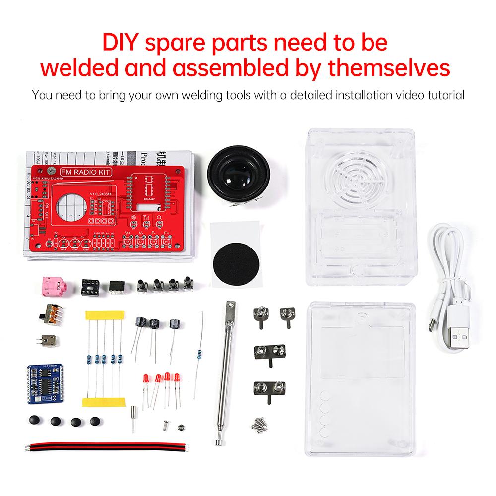 RDA5807 87-108 МГц FM радио DIY набор практика пайки запасные части для школьного обучения, DIY энтузиастов и т.д.