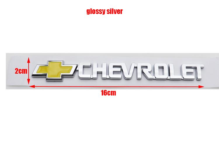 AABHJ1 1pcs ABS Chevrolet Car Rear Letter Fender side Rear Bumper tail door trunk sticker car rear Emblem sticker styling Accessories