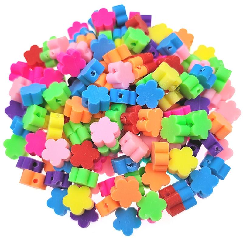 Бусины-разделители «сделай сам» для изготовления ювелирных изделий в форме сердца, кулон 10 мм, мягкий керамический браслет, ожерелье, бусины