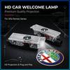 Для Alfa Romeo 147 159 156 Giulietta Giulia Mito Spider Alpha 2 шт. Светодиодный логотип-эмблема на дверь автомобиля, приветственный свет