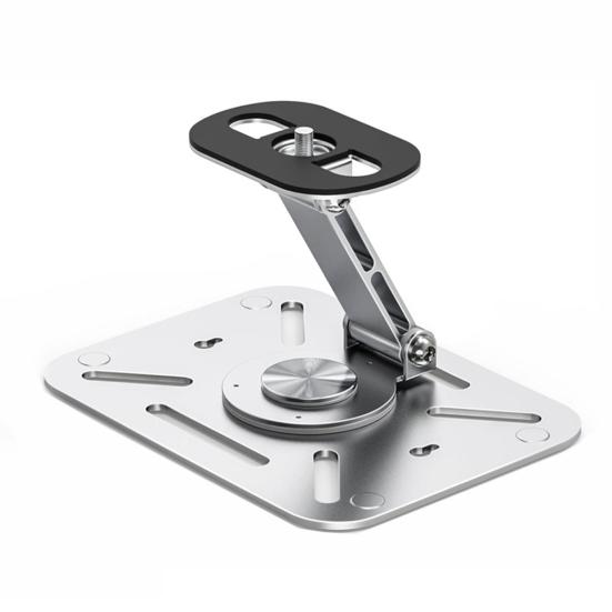 Подставка для проектора из алюминиевого сплава, вращающаяся на 360 градусов, с регулируемой высотой, сверхпрочная, держатель для проектора 3-в-1, настольное, настенное, потолочное крепление с резьбой 1/4 дюйма