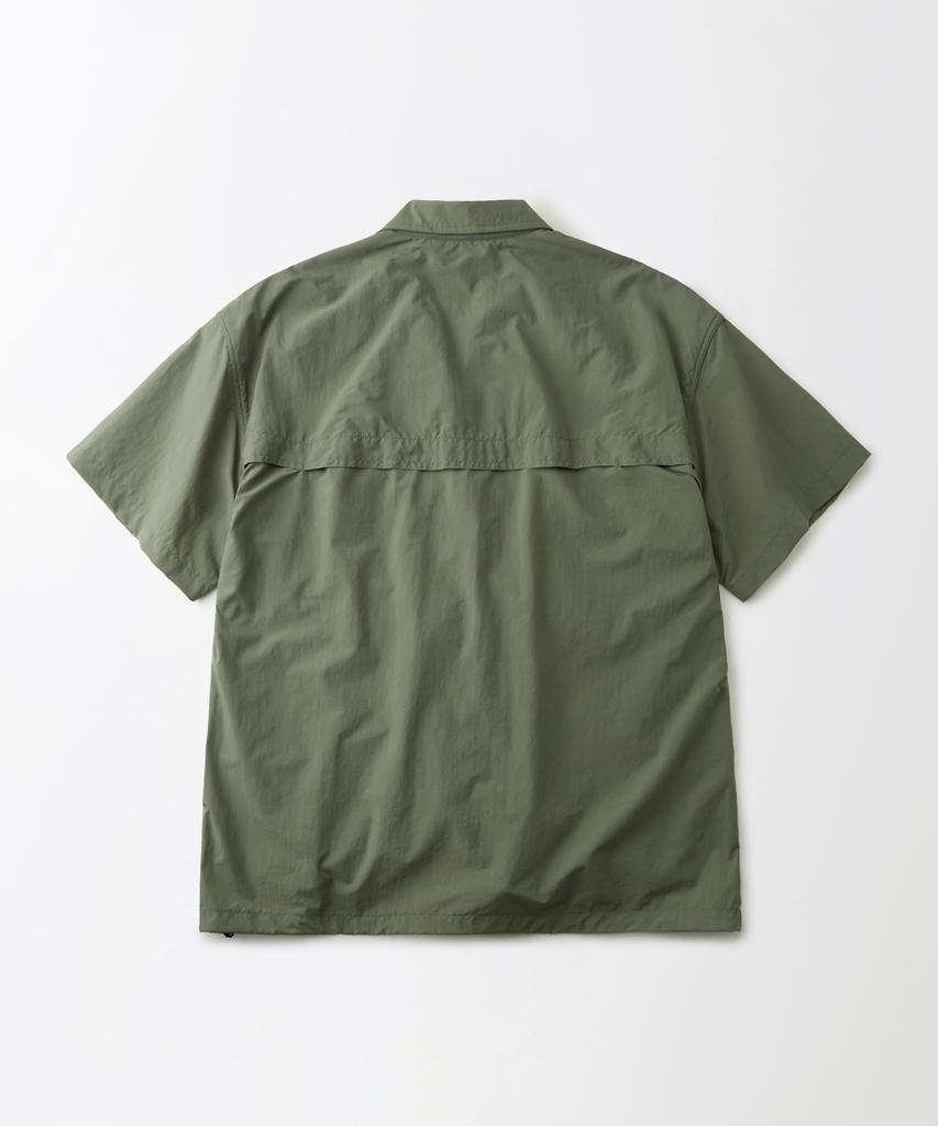 OUTSTANDING Nylon Utility Packable Half Shirt_Green