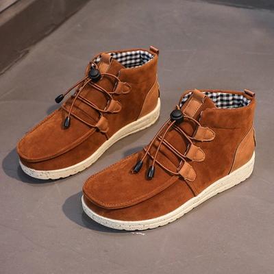 2024 Осень Зима Женские Ботильоны Повседневные Круглые Носки Шнуровка Лоскутные Кроссовки Женские Туфли На Плоской Подошве Короткие Сапоги Большие Размеры 35-43