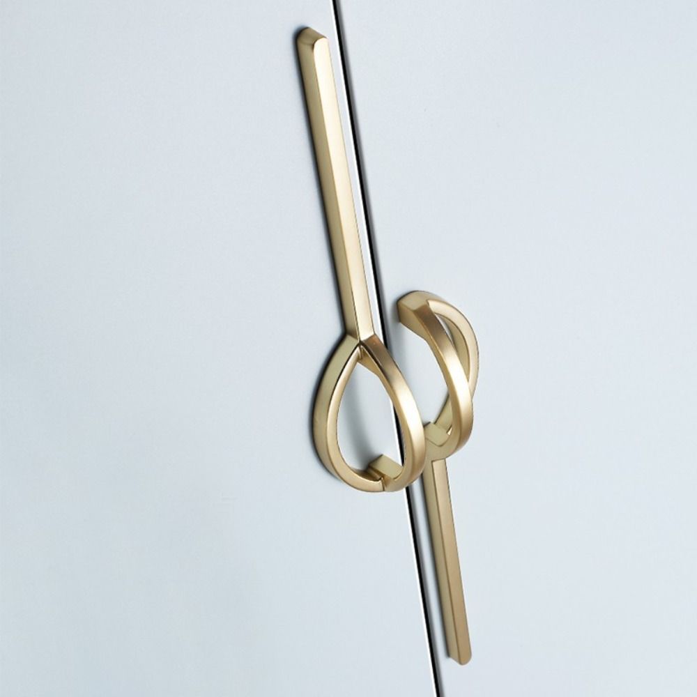 Уникальный Дизайн Линии Золотые Ручки для Шкафа Золотые Удлиненные Ручки Дверцы Комода