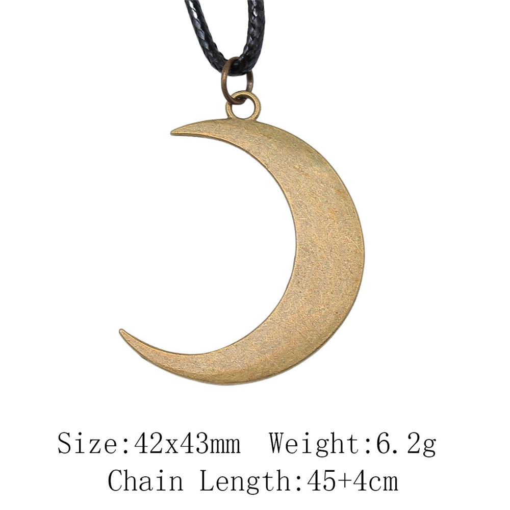 Birthday Gifts Choker Sun Moon Pentagram Necklace Leather Chain 45cm Art Supplies Neck Pendants