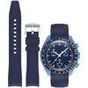 20mm Watch Band Silicone Strap for Omega X Swatch MoonSwatch Watch Strap Omega and Swatch Band Rubber Band for Omega Speedmaster Seiko SEIKO 20mm