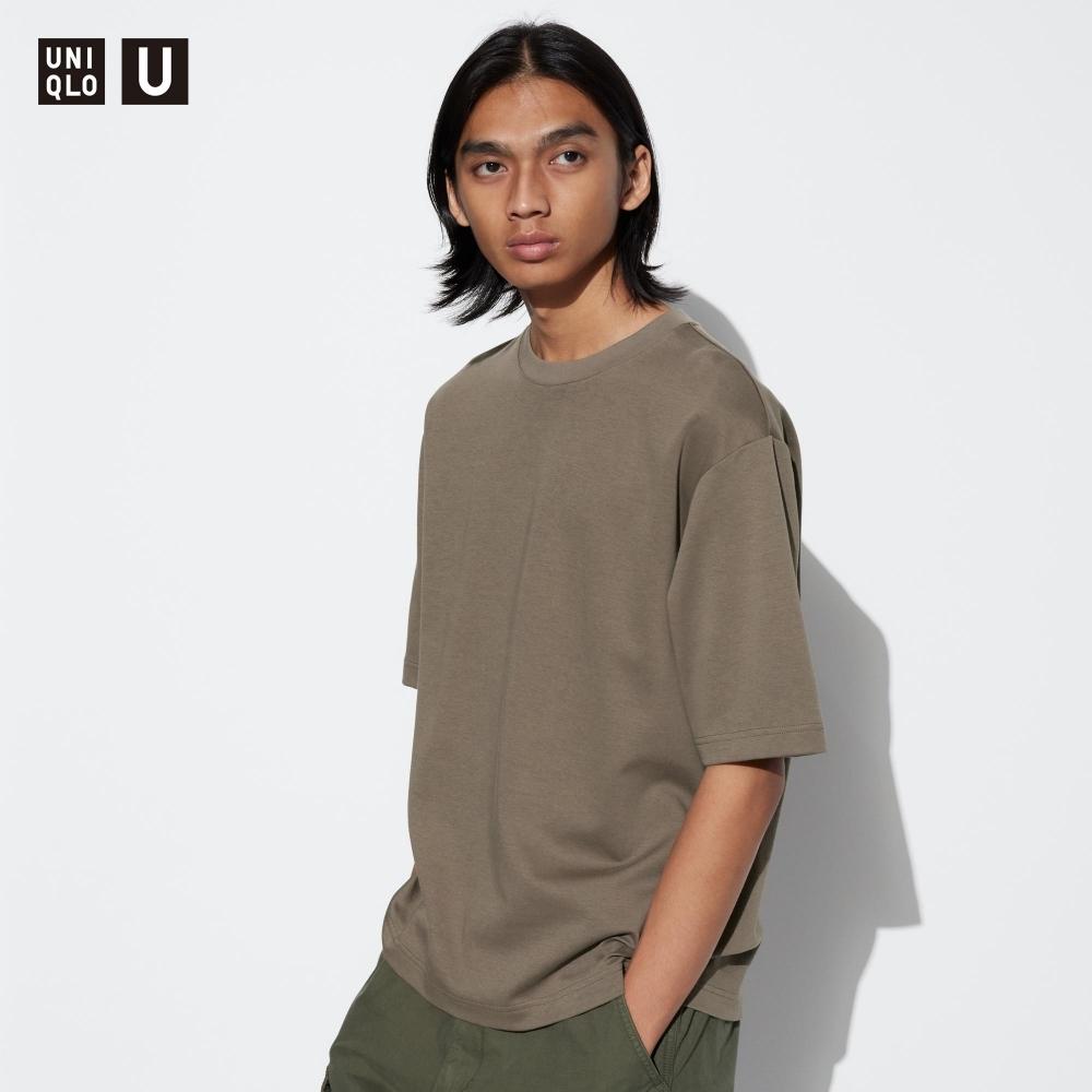 Uniqlo Футболка Japan Air Rhythm Cotton Oversize с рукавами 5 минут 
