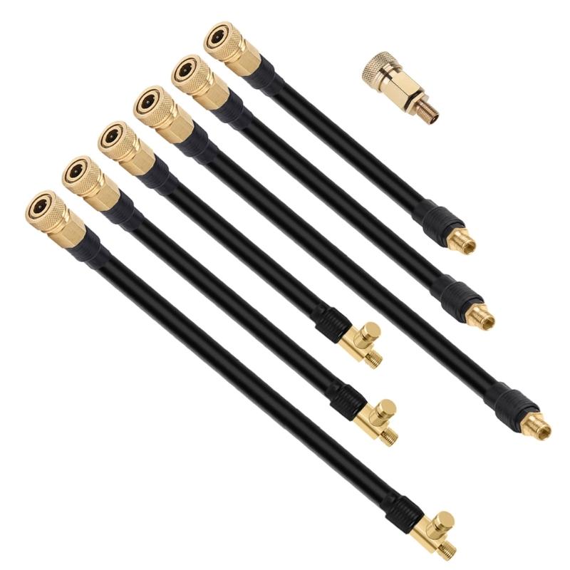 Шланг для накачивания шин Адаптер для накачивания шин Удлинительная трубка для накачивания шин Фиксирующий воздушный патрон