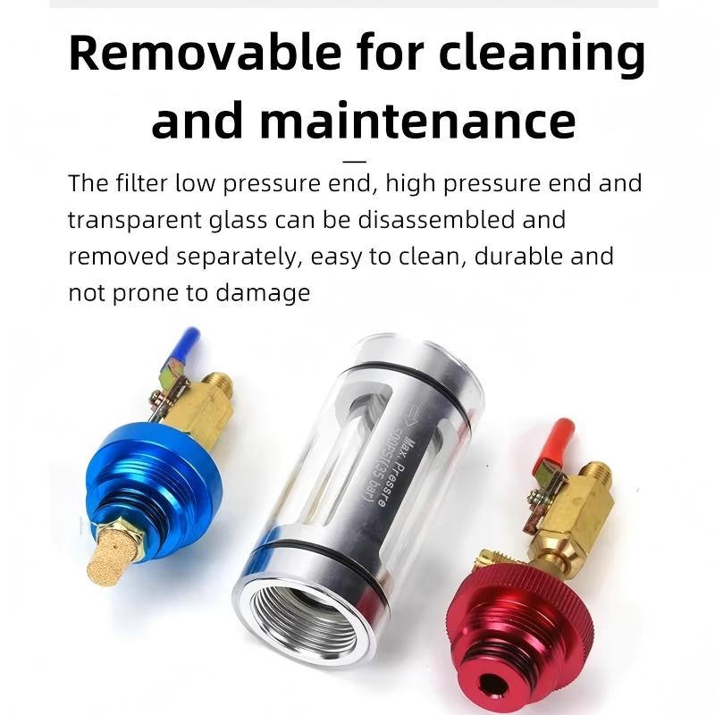 Automotive Air Conditioning Refrigeration Oil Filtration Analyzer Refrigerant Oil Replacement Tool Purity Detection Purifier