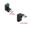 USB 3.0 Adapter 90 Degree Male To Female Combo Up & Down Angle Coupler Connector