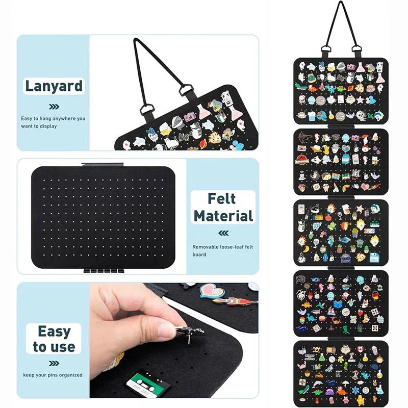 Новые подвесные эмалевые панели для демонстрации лацканных значков, фетровый держатель для значков, пуговиц, брошей, органайзер для ювелирных изделий, подставка для колье, органайзер для серег