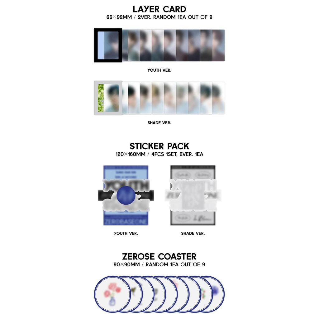 ZEROBASEONE ZB1 - 1st Mini ALBUM [YOUTH IN THE SHADE]