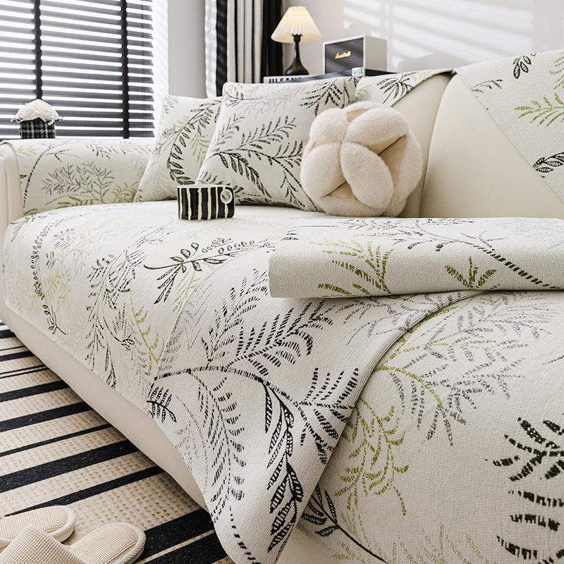 Chenier Sofa Cushion Is Universal In All Seasons, High-End Non-Slip Seat Cushion  All-Inclusive Sofa Cover Cover Cloth Towel