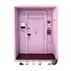 Фиолетовый деревянный держатель для ключей и настенная полка для декора прихожей