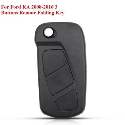 Для Ford KA 2008-2016 3 кнопки дистанционного складного ключа корпус держатель чехол для ключа автомобиля чехол брелок автомобильные аксессуары
