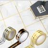 5M Caulk Strip Tape Decoration Tile Gap Self-adhesive Tape Loor Wall Seam Sealant Ceiling Waterproof Sealing Sticker Decal Gold