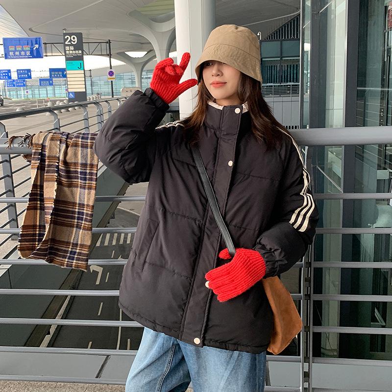 Новая хлопковая одежда женская одежда-хлеб стойка воротник студенты свободная зимняя хлопковая одежда утолщенные хлопковые куртки модные