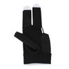 Left Hand Pool Glove 3 Finger Nylon Comfortable Elastic Universal Adjustable Billiard Pool Glove Black