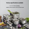 304 Stainless Steel Gastronorm Food Pan with Lid