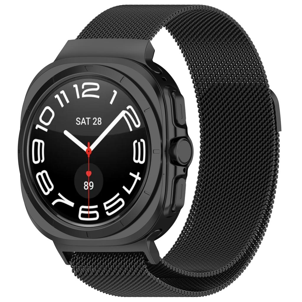 Ремешок Milanese Loop для Samsung Galaxy Watch 7 Ultra 47 мм из нержавеющей стали, магнитный браслет без зазоров, ремешок Galaxy Watch 7 Ultra 47