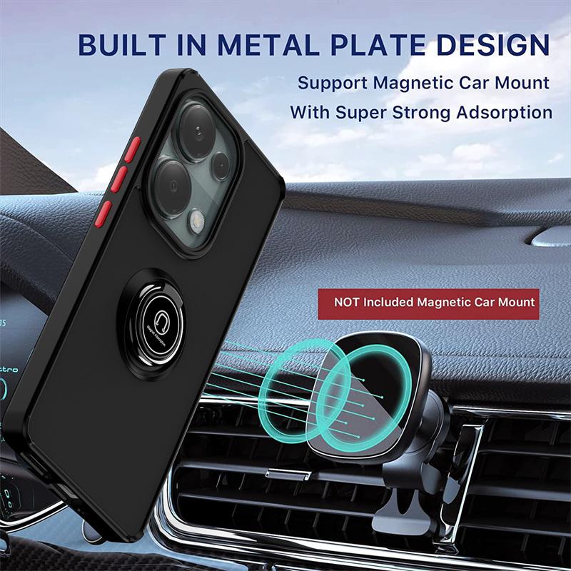 Чехол Armor Case для Xiaomi Redmi Note 13 Pro 5G Note 13 Pro+ Plus защитный чехол кольцо магнитный держатель подставка чехол Funda Capa