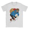 Men's Captain Haddock T Shirts Cartoon 100% Cotton Tops Awesome Short Sleeve Round Neck Tee Shirt Summer T-Shirts