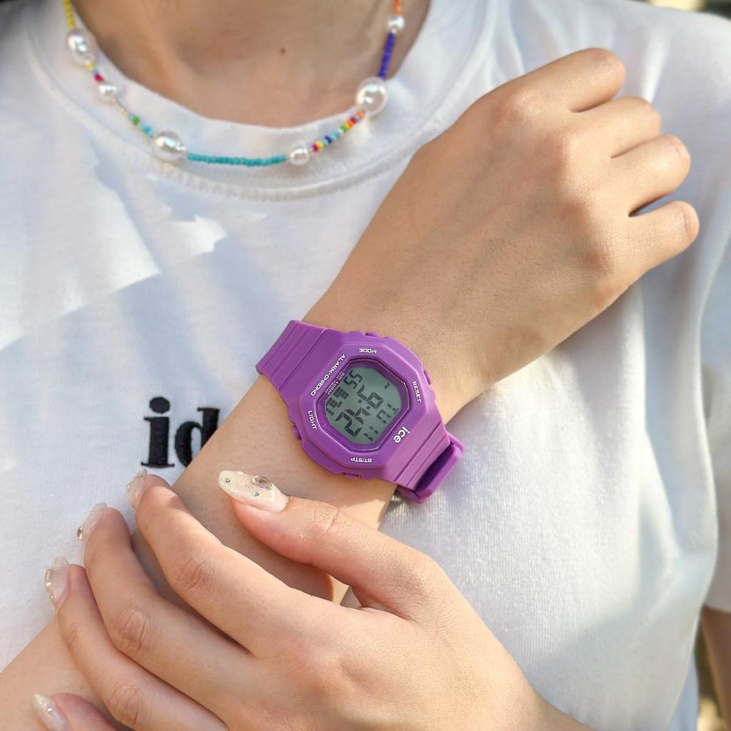 Авторизованный дистрибьютор [Ice Watch] Мужские цифровые часы Ice Watch 022101 ICE digit Ультра-фиолетовые Маленькие