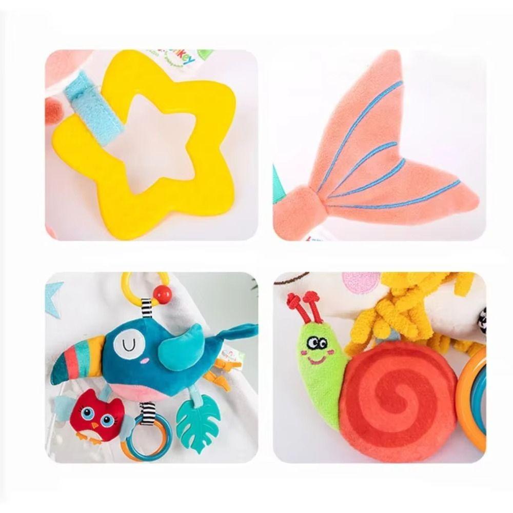 Plush Baby Crib Bell Toys Removable Kids Stuffed Animal Toys Infant Soft Plush Toy  for 0-12 Months