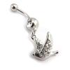 [K0634] - Body Piercing 'Dove' Silver White