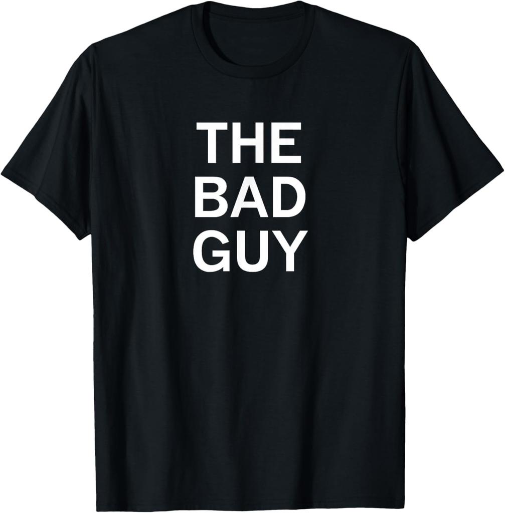 The Bad Guy Graphic Tee Men's Cotton Short Sleeve T-Shirt Casual Streetwear
