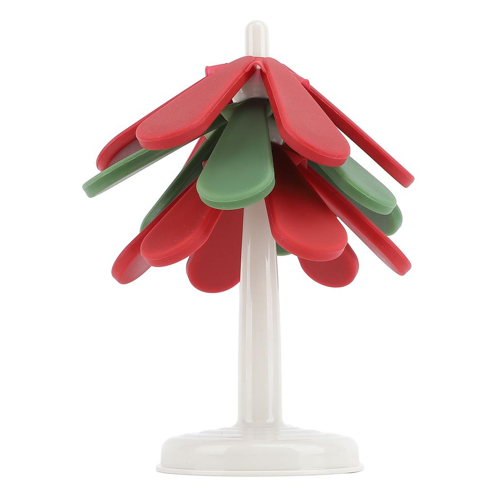 Силиконовые подставки под елку для рождественского украшения, термостойкие подставки под горячие блюда