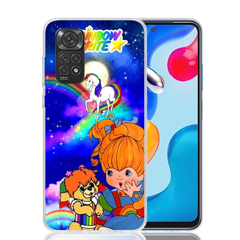 R-Rainbow Cute Brite Phone Case For Xiaomi Redmi Note 13 14 15 Pro Plus 12S 12 14S 11S 11E 10 10S 11 11T 5G 4G Cover Coque Redmi