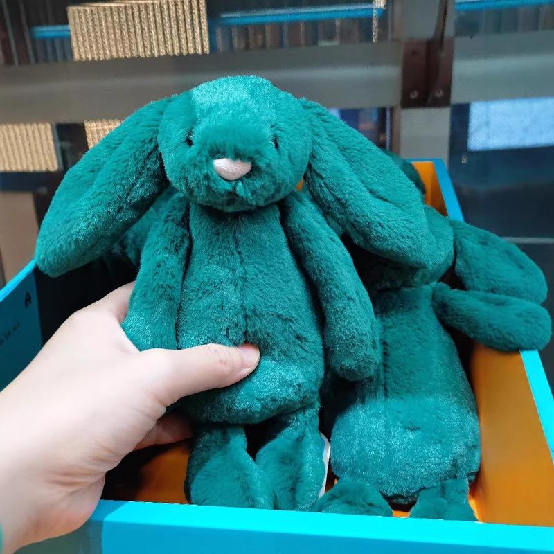 New Snow Rabbit Gemstone Plush Doll Gooseberry Green Blue Red Bonnie Rabbit Collectible Stuffed Animal