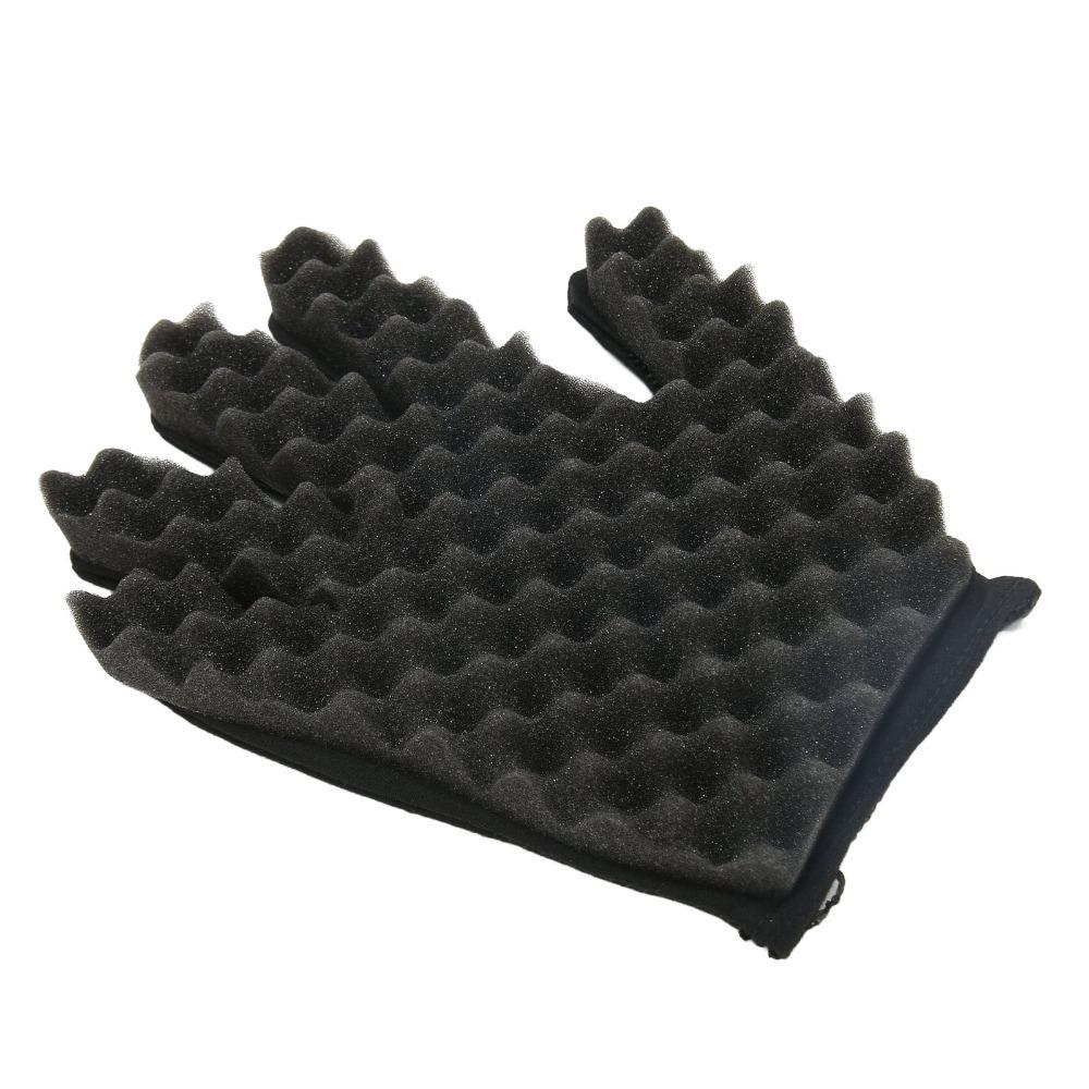 Flexible Hair Twist Sponge Durable Coil Styling Sponge Curling Sponge Glove For Barbers