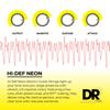 Струны для электрогитары DR Strings NEON, многоцветные, с покрытием, .009-.042, NMCE-2/9