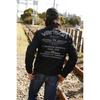 Vanson Men's Mesh Swing Top Jacket in Black/Silver