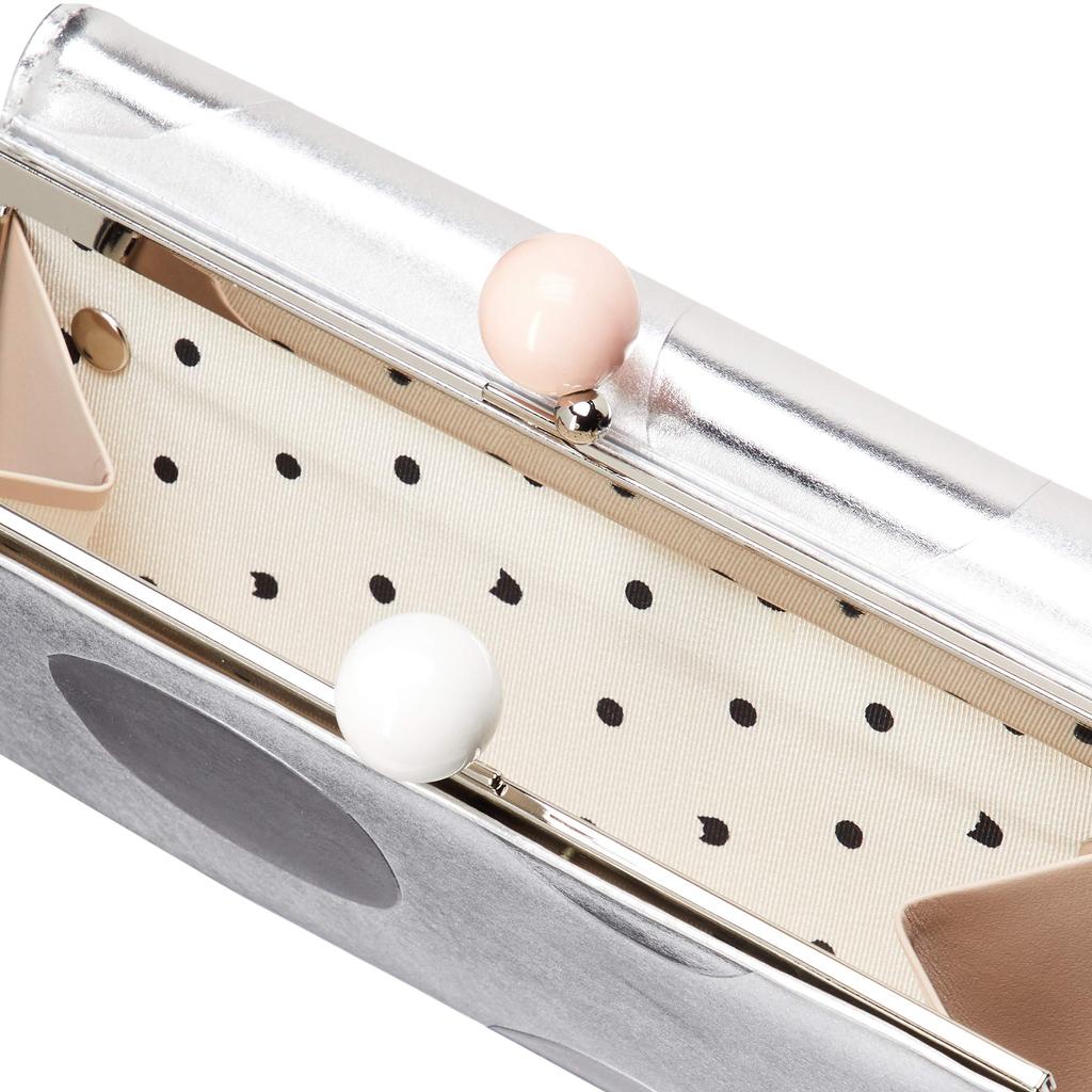 Clasp Long Wallet Zoom Dot Silver [Tsumori Chisato] Women's