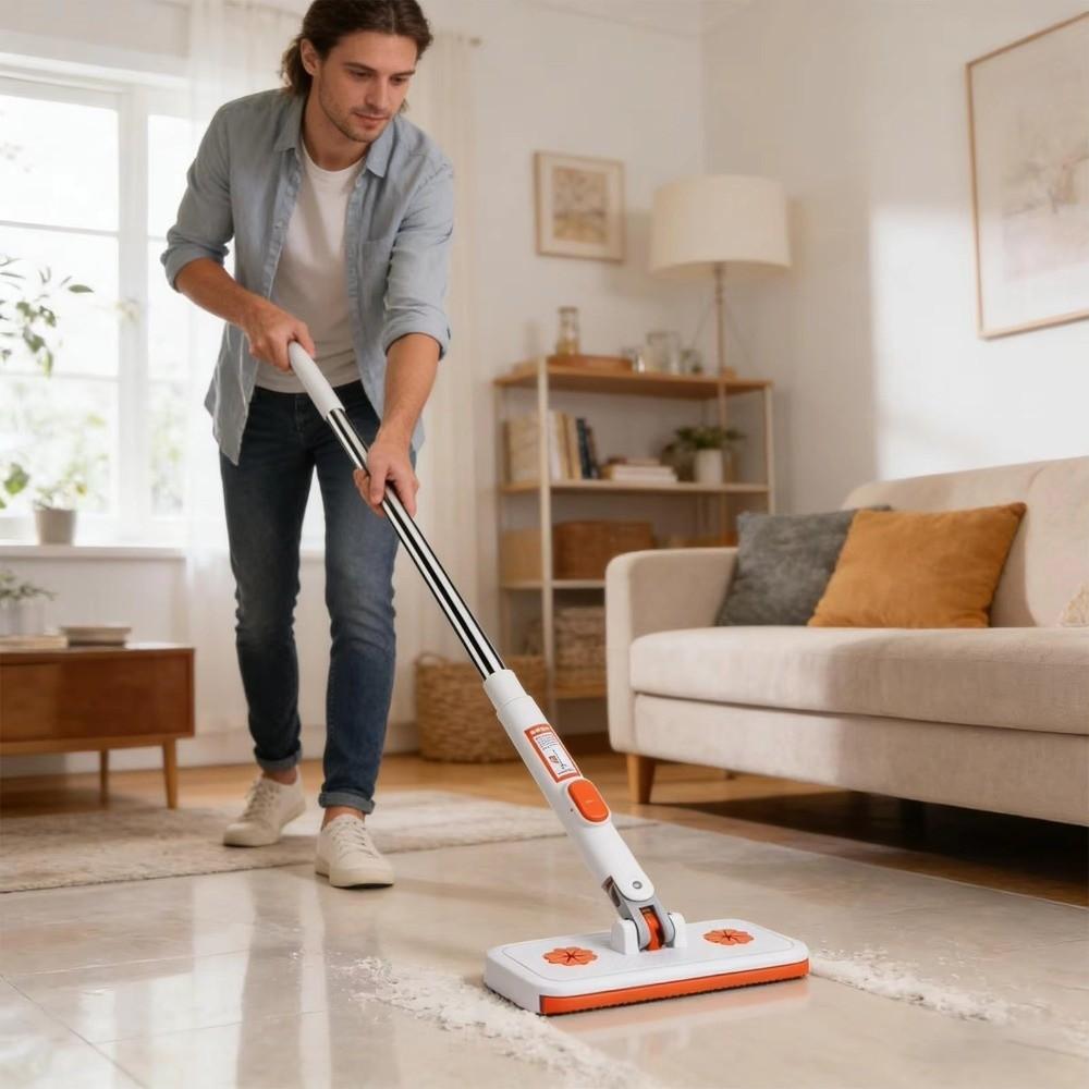 Adjustable Handle Detachable Mini Mop Locking Head Face Towel Small Mop  Bathroom