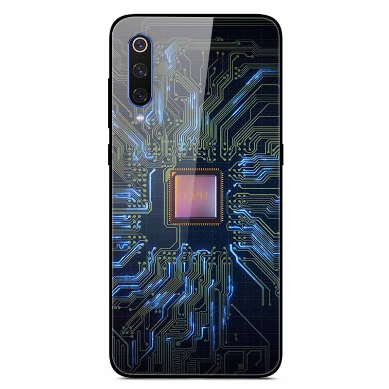 Чехлы для Xiaomi Mi A3 Роскошные Чехлы для Телефона из Закаленного Стекла Космические для Xiaomi MI 9 Lite Чехол 9lite MiA3 Жесткий Защитный Задний Корпус