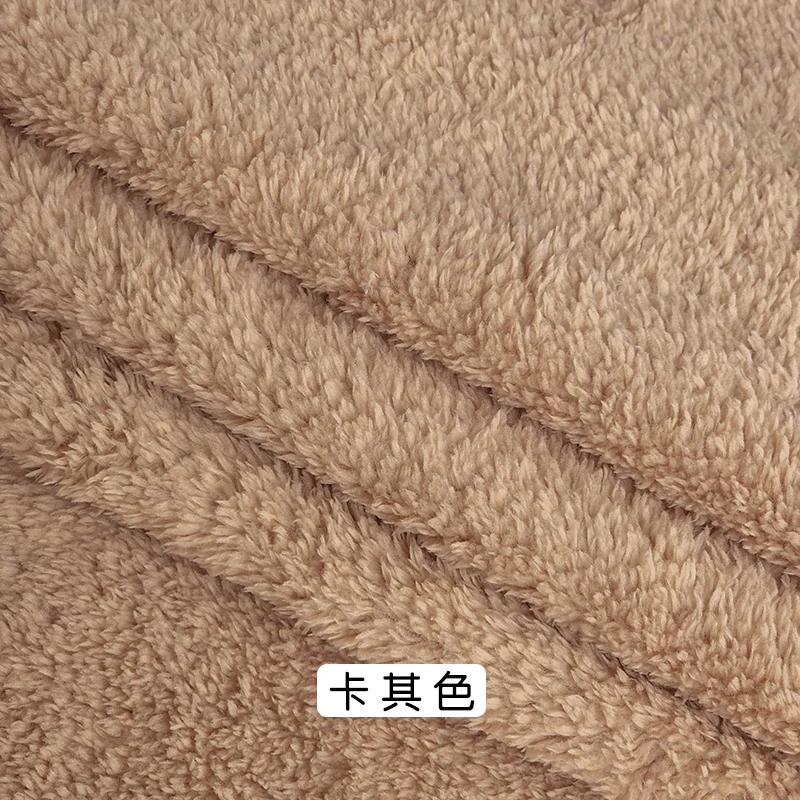 0,5/1 Ярд Утолщенная Двусторонняя Фланелевая Ткань Для Плюшевых Игрушек, Подкладки для Верхней Одежды, Худи, Гнезда для Животных, Шарфы, Ткани для Рукоделия