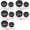 abcd1 2pcs Front Rear Emblem For VW Golf 5 6 7 7.5 8 Modified Black Flat Mirror Logo Cover Stickers Accessories Extra Pro Plus Value