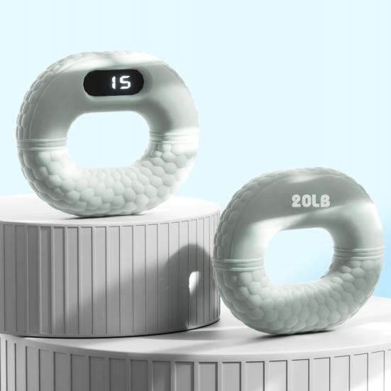 Тренажер для тренировки силы хвата рук со светодиодным дисплеем - силовая тренировка пяти пальцев, снятие стресса с помощью сжимающего кольца, усилитель хвата для рук