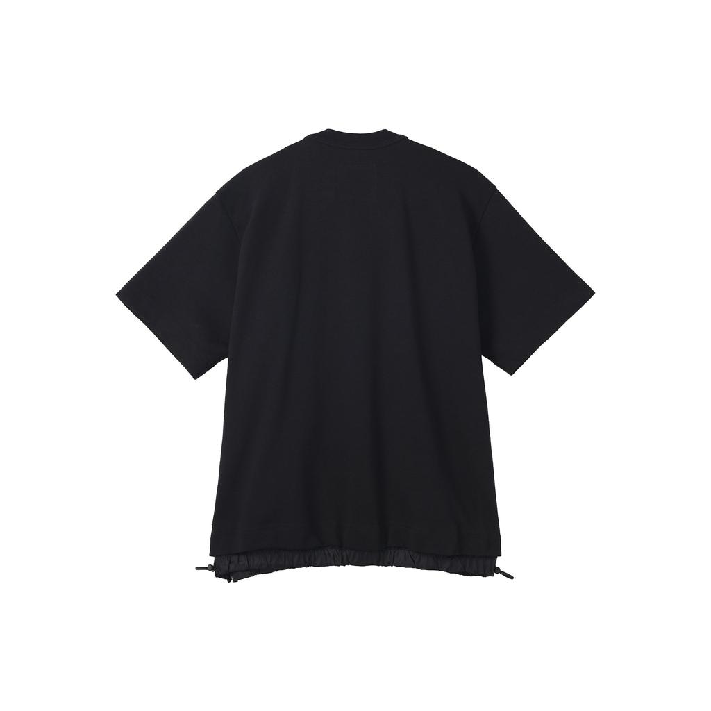 Nike Sacai Collaboration Small Logo Pocket Drawstring Short Sleeve T-Shirt Unisex Tops Black DQ9056-010