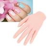 Practice Hand for Nails Silicone Female Mannequin Life Size Model Left Hand for Beginners Salon Artists