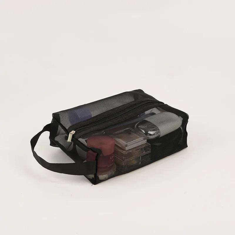 3 шт. Дорожный органайзер из трех частей для хранения косметики, Портативная дорожная сумка, Сетчатая сумка для хранения, Складной кошелек-нулевик для воды