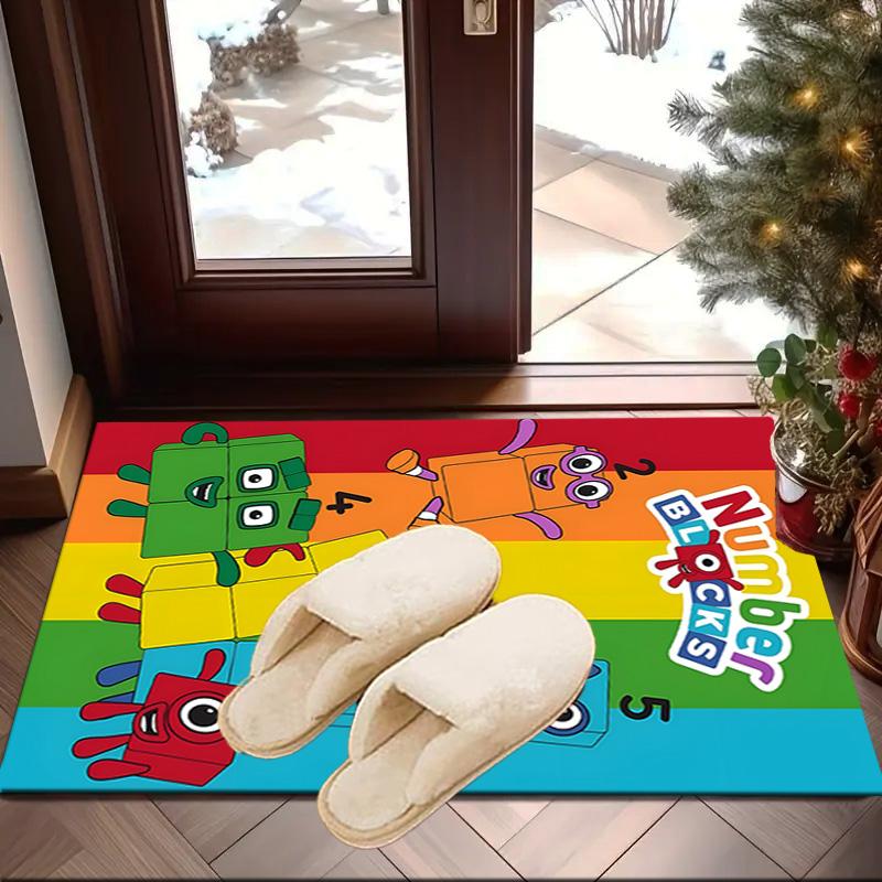 Number-Blocks Adventure Carpet, Chair Rug,Rug for Office Bedroom living rooms, Doormat decor Fan Gift Christmas Gift